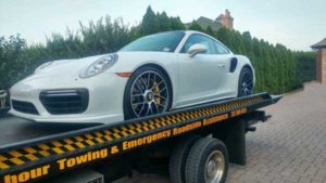 First-Choice-Auto-Towing-Service-Toms-River-New-Jersey-White-Porsche-Loaded